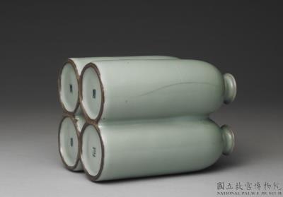 图片[3]-Four conjoined vases in green glaze, Qing dynasty, Yongzheng reign (1723-1735)-China Archive